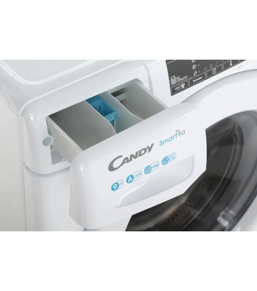Стиральная машина Candy Smart Pro CSO 129T3/1-07 белый, загрузка фронтальная 9 кг, 1200 об/мин., класс: А