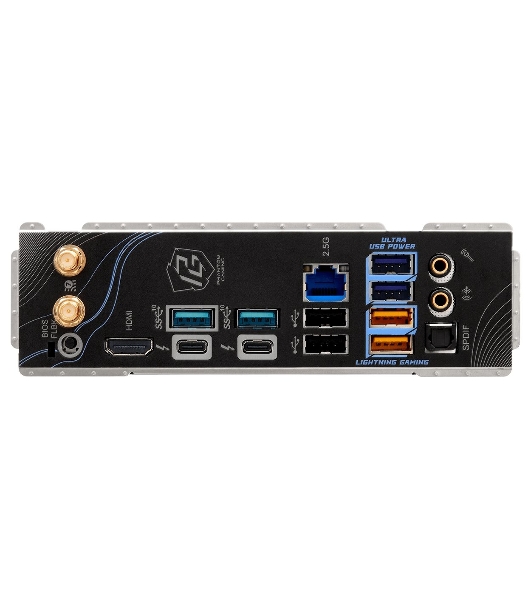 Материнская плата ASRock Z890 Riptide WiFi, LGA 1851, Intel Z890, 4xDDR5, 4xSATA, 5xM.2, 1xPCIe 5.0 x16, 1xPCIe 4.0 x16, 1xPCIe x1, 2xUSB-C Thunderbolt 4, 4xUSB-A 3.2 Gen 1, 1xUSB-A 3.2 Gen 2, 1xHDMI, 1x2.5Gb LAN, 4x3.5 мм, 7.1, ATX