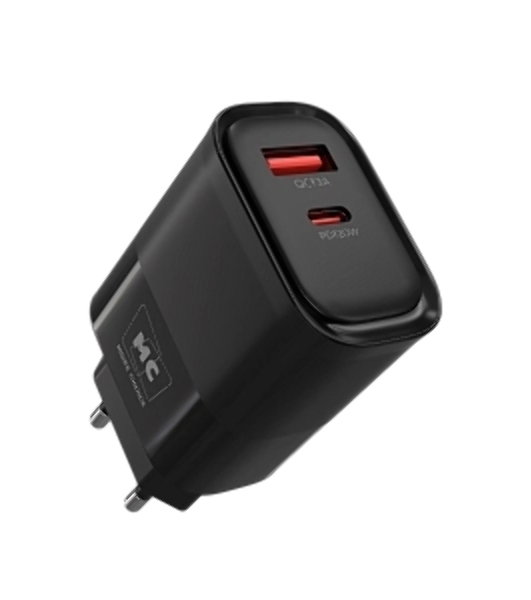 Сетевое зарядное устройство MORE CHOICE NC81a СЗУ 1USB+1Type-C 3.0A PD 20W+ QC3.0, черный
