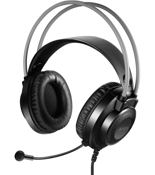 Гарнитура A4Tech Fstyler FH200U серый, проводная