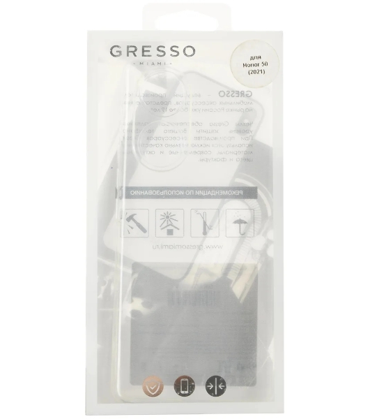 Чехол (клип-кейс) GRESSO Air, для Honor 50, прозрачный gr17air809