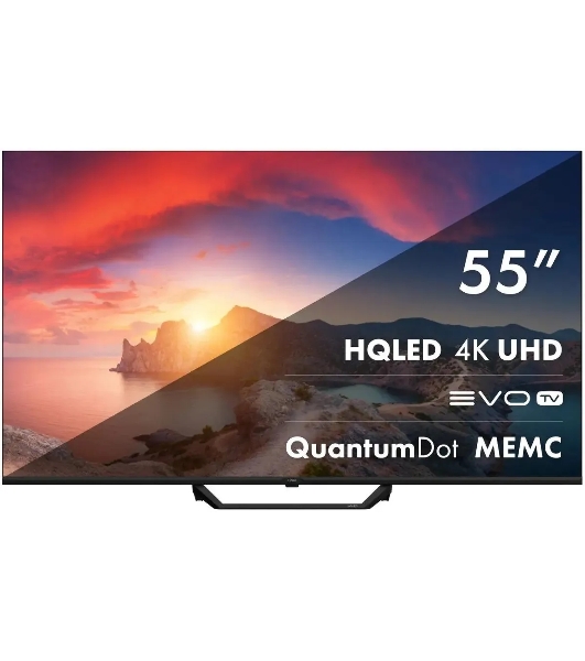 Телевизор Haier 55' DH1VMKD03RU S2 Pro черный QLED 4K UHD 60Hz Smart TV 2GB/16GB