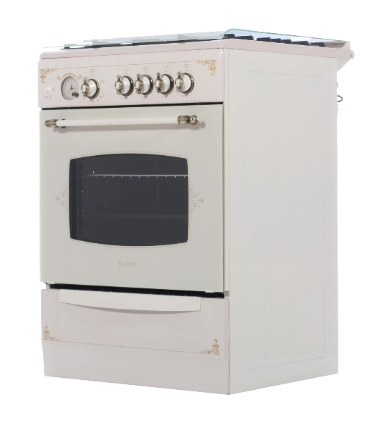Плита газовая Gefest ПГ 6100-03 0279 бежевый, конфорок 4 шт, духовка 52 л, 60 см x 85 см x 60 см