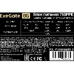 Блок питания ExeGate 750PPE, 750W, (ATX, APFC, PC, КПД 80% (80 PLUS), 12cm fan, 24pin, 2x(4+4)pin, 4xPCI-E, 6xSATA, 3xIDE, черный, кабель 220V в комплекте 1,8м), фото4