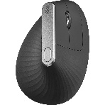 Мышь беспроводная Logitech MX Vertical черный/серебристый, 4000 dpi, радиоканал, Bluetooth, USB, кнопки - 6, фото4