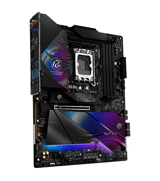 Материнская плата ASRock Z890 Riptide WiFi, LGA 1851, Intel Z890, 4xDDR5, 4xSATA, 5xM.2, 1xPCIe 5.0 x16, 1xPCIe 4.0 x16, 1xPCIe x1, 2xUSB-C Thunderbolt 4, 4xUSB-A 3.2 Gen 1, 1xUSB-A 3.2 Gen 2, 1xHDMI, 1x2.5Gb LAN, 4x3.5 мм, 7.1, ATX