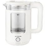 Электрочайник BACKMAN BM-TEA 716 прозрачный/белый, 1.8 л, 2200 Вт, скрытый нагревательный элемент, фото 1