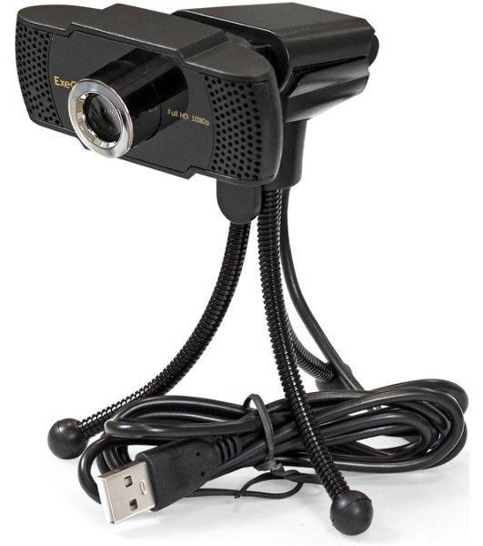 Веб-камера ExeGate BusinessPro C922 FullHD 1920x1080, 30 кадр/с, USB Type-A, микрофон (шумоподавление), универсальное крепление, штатив в комплекте