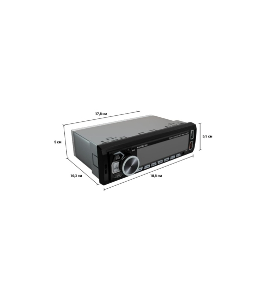 Автомагнитола Navitel RD5, 1 DIN, Bluetooth, USB Type-A, AUX, пульт ДУ