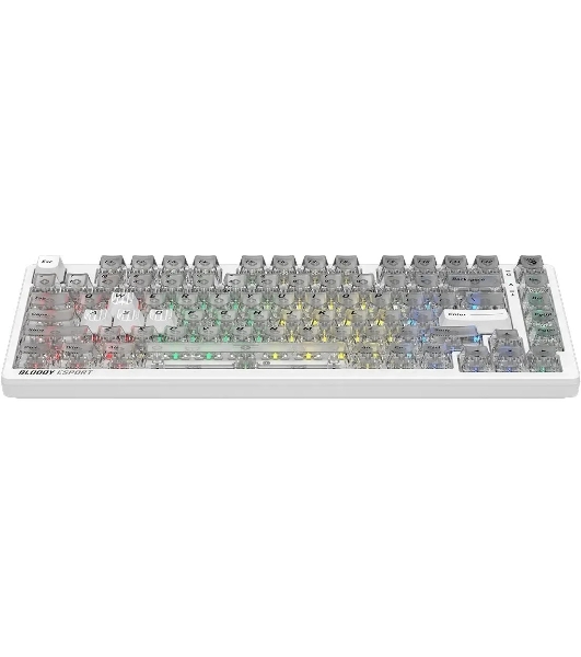 Клавиатура A4Tech Bloody MS76 проводная, USB Type-A, белый