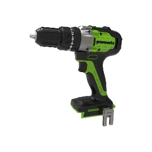 Дрель-шуруповерт GREENWORKS GD24DD60, 24 В, 0 Ач, 60 Нм, бесщеточный, ударный