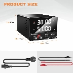 Лабораторный блок питания Amperin AI-F305 mini 30V, 5A, 0,15 кВт, фото6