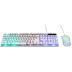 Комплект клавиатура+мышь Nakatomi KMG-2305U проводной, USB, 1600 DPI, белый, фото5