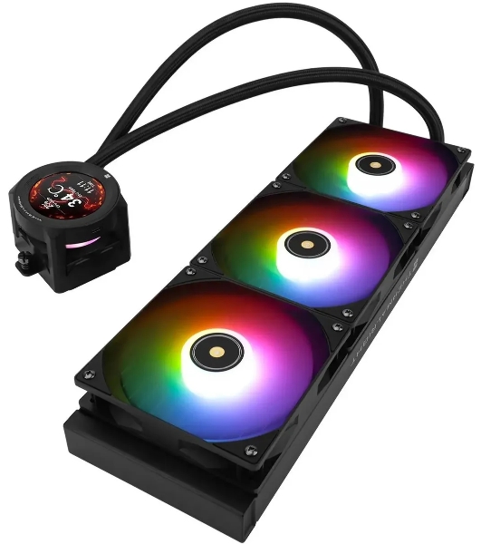 Система жидкостного охлаждения Thermalright Core Vision 360 ARGb Soc-AM5/AM4/1200/1700/1851 черный 4-pin 28.1dB Al LCD Ret (C-VISION-360-BL-ARGb)