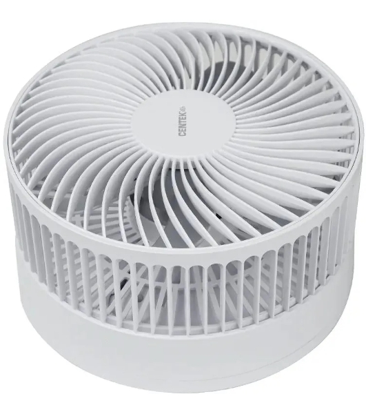 Вентилятор Centek CT-5042 белый, настольный, 12 Вт, 4 скорости, 19 см