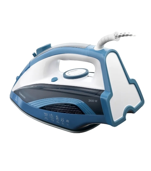 Утюг Brayer BR4002 синий/белый/черный, 2400 Вт, 25 г/мин, 140 г/мин, 360 мл