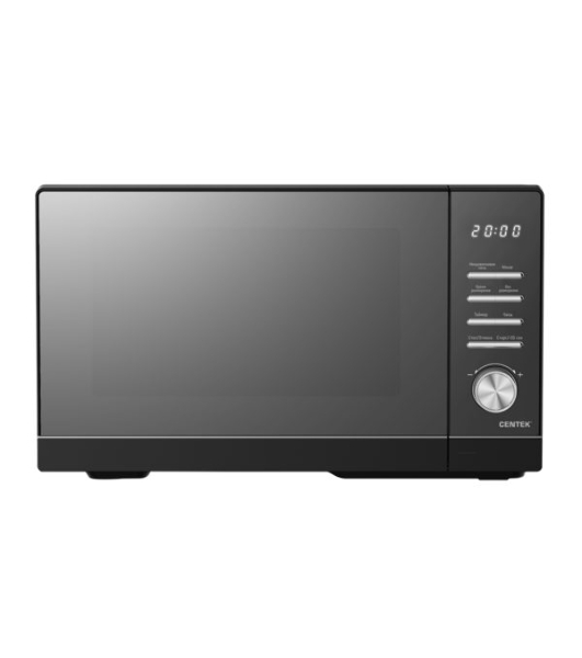Микроволновая печь Centek CT-1564 черный, 23 л, 800 Вт, переключатели - кнопки, поворотный механизм