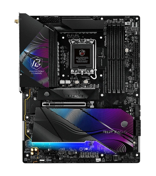 Материнская плата ASRock Z890 Riptide WiFi, LGA 1851, Intel Z890, 4xDDR5, 4xSATA, 5xM.2, 1xPCIe 5.0 x16, 1xPCIe 4.0 x16, 1xPCIe x1, 2xUSB-C Thunderbolt 4, 4xUSB-A 3.2 Gen 1, 1xUSB-A 3.2 Gen 2, 1xHDMI, 1x2.5Gb LAN, 4x3.5 мм, 7.1, ATX