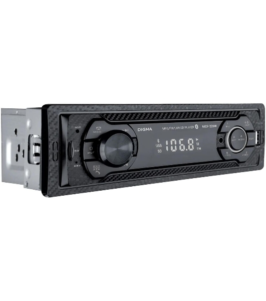 Автомагнитола Digma MCP-226W, 1 DIN, USB Type-A, AUX