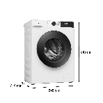 Стиральная машина Gorenje WDG2P854A3C2/C, белая, загрузка фронтальная 8 кг, 1400 об/мин, класс A, фото21