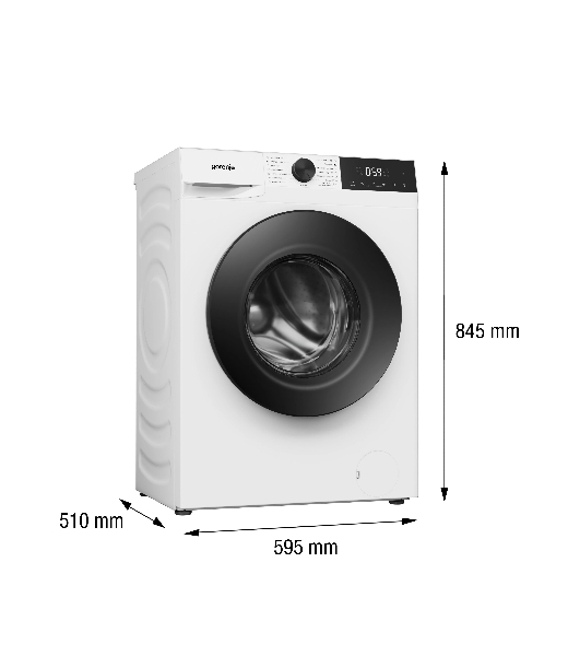 Стиральная машина Gorenje WDG2P854A3C2/C, белая, загрузка фронтальная 8 кг, 1400 об/мин, класс A