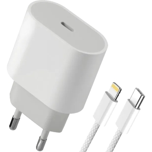 Сетевое зарядное устройство Defender UPA-121 20W, USB C, Lightning, белый