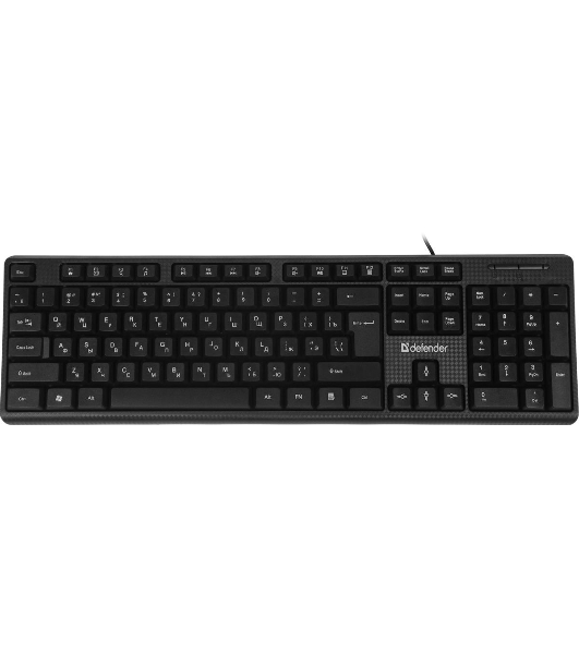 Комплект клавиатура+мышь Defender Line C-511 проводной, USB, 1000 DPI, чёрный