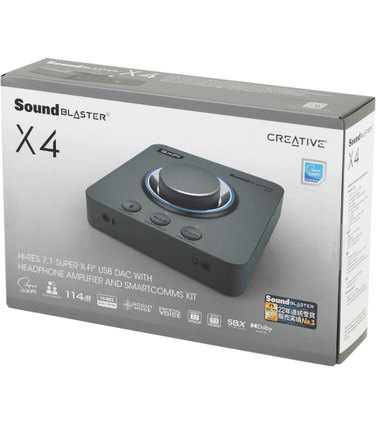 Звуковая карта Creative USB Sound Blaster X 4 WW (SB-Axx1) 7.1 Ret