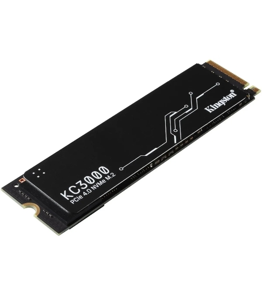 Накопитель SSD Kingston KC3000, 4Tb, PCIe 4.0 x4, M.2 2280, NVMe, R/W 7000/7000, с радиатором