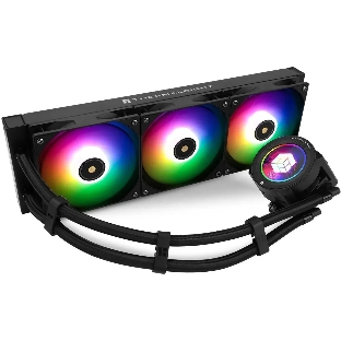 Система жидкостного охлаждения Thermalright Core Vision 360 ARGb Soc-AM5/AM4/1200/1700/1851 черный 4-pin 28.1dB Al LCD Ret (C-VISION-360-BL-ARGb)