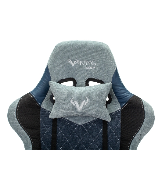 Кресло Бюрократ VIKING 7 KNIGHT BL FABRIC синий, ткань, 120 кг, механизм качания