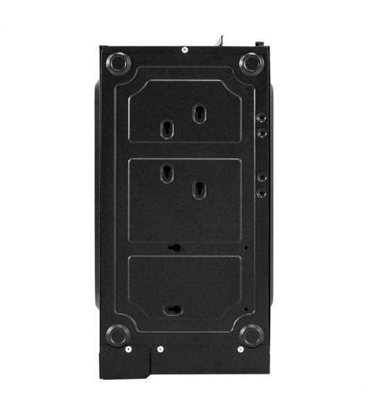 Компьютерный корпус Miditower ExeGate AA-443-UNS400 (ATX, БП UNS400 с вент. 12см, 2хUSB+HD Audio, черный)