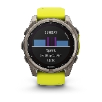 Умные часы Garmin Fenix 8 Solar Sapphire, 1.6' AMOLED, Wi-Fi, Bluetooth, NFC, 100м, серый / желтый, фото3