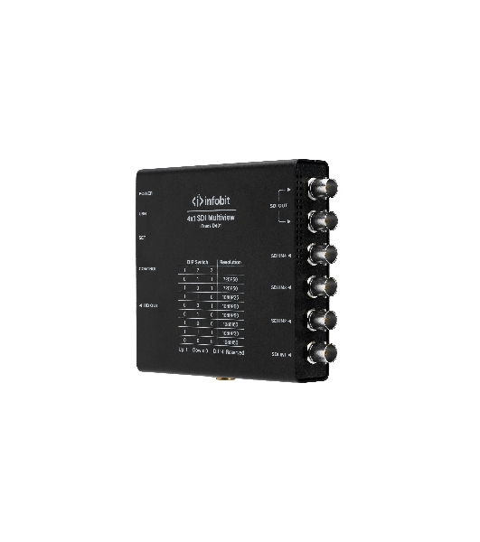 Коммутатор Infobit iTrans D401 4x1 3G SDI бесподрывный, с многооконностью