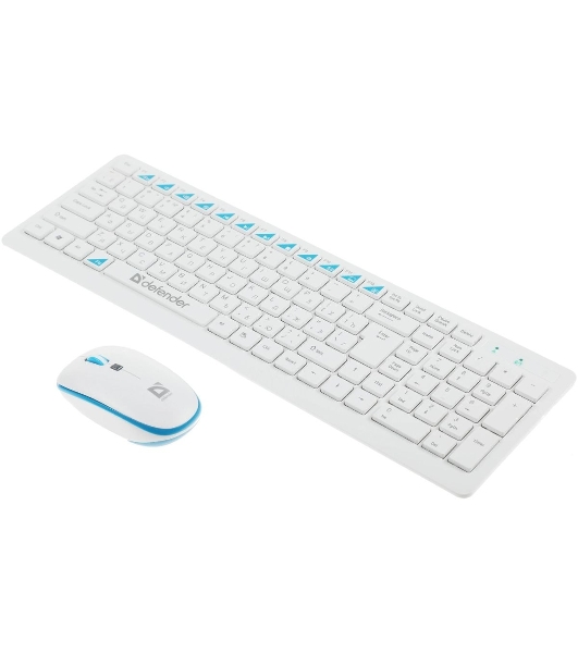Комплект клавиатура+мышь Defender Skyline 895 беспроводной, USB, 2000 DPI, белый