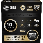 Кабель аудио-видео Cactus CS-HDMI-AOC-2.1-20 HDMI (m)/HDMI (m) 20м. позолоч.конт. черный, фото3