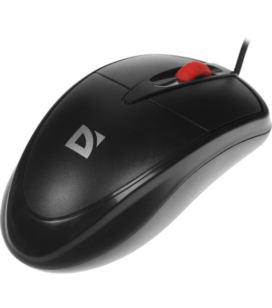 Мышь проводная Defender Icon MB-057 черный, 1000 dpi, USB, кнопки - 3