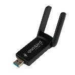Сетевой адаптер WiFi+Bluetooth Gembird WNP-UA-020 двухдиапазонный с антеннами, 1300 Мбит, USB, 802.11b/a/g/n/ac, фото2