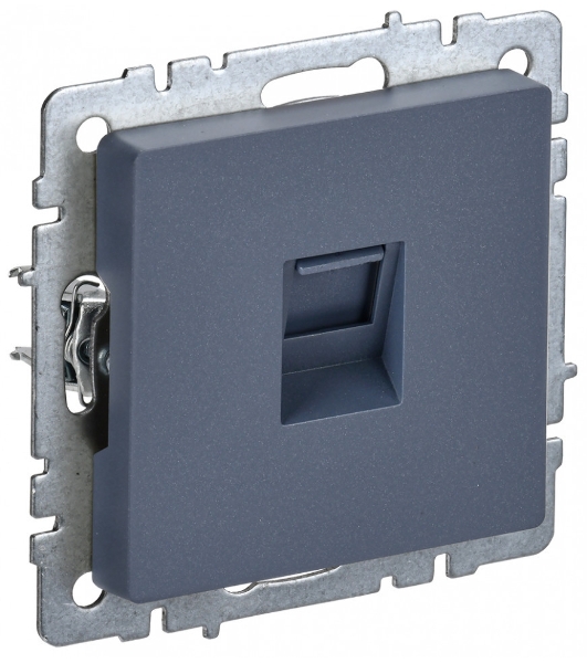 Розетка компьютерная IEK BRITE РК10-БрМ RJ45 кат.5E маренго