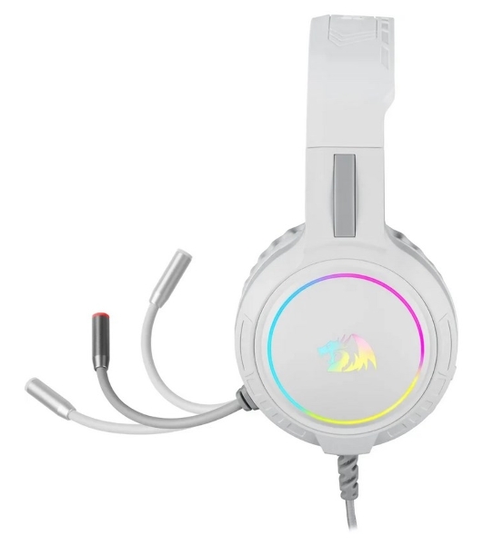 Гарнитура Redragon Mento белый, проводная, USB / 2 x mini jack 3.5 мм, подсветка