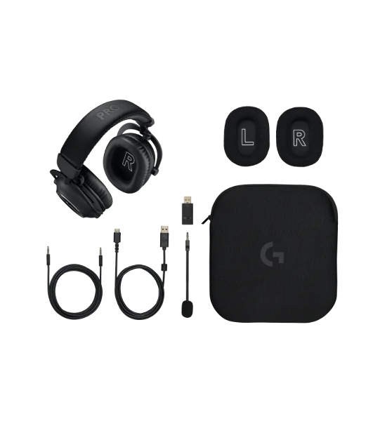Гарнитура Logitech G PRO X 2 LightSpeed чёрный, беспроводная + проводная, радиоканал, до 50 ч