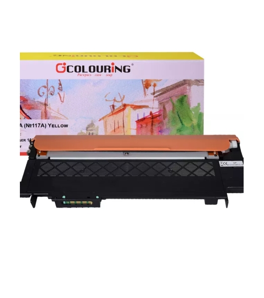 Картридж лазерный Colouring CG-W2072A (№117A) Yellow (700 копий) для принтеров HP Color Laser 150nw/150a/178nw/179fnw
