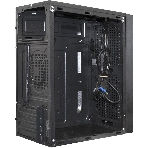 Компьютерный корпус Minitower ExeGate mEVO-9302-RGb (mATX, без БП, 2хUSB+1хUSB 3.0, HD аудио, черный с RGb подсветкой), фото3