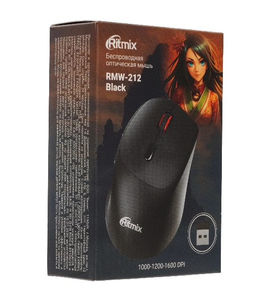 Мышь беспроводная Ritmix RMW-212 Black