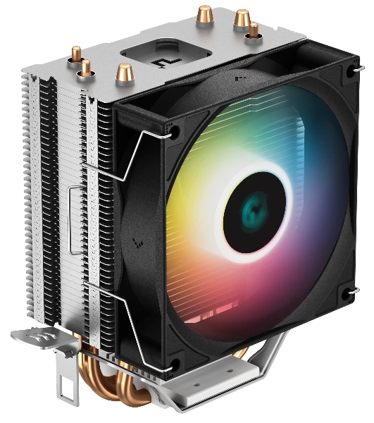 Кулер для процессора DEEPCOOL AG300 LED, 92 мм, алюминий/медь, 3050 об/мин, 30.5 дБ, 4 pin, 150 Вт, 129 мм