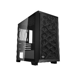 Компьютерный корпус без блока питания PCCooler C3D310 BK, Mesh Mid Tower, Black, TG, 0.6 SPCC, no fans mATX, mITX 165/350/200мм 3x2.5', 2x3.5', 4xPCI 2xUSB-A 3.0 406x220x410mm