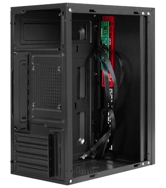 Компьютерный корпус Minitower ExeGate BAA-403-UNS400 (mATX, БП UNS400 с вент. 12см, 2*USB, HD Audio, черный)