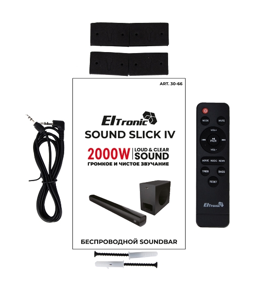 Саундбар ELTRONIC (30-66) SOUND SLICK 4, черный