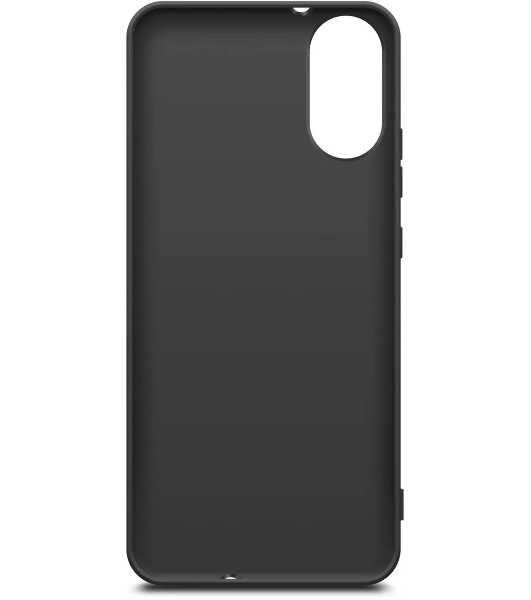 Чехол (клип-кейс) BORASCO Silicone Case для ZTE Blade A31 Plus черный (матовый)