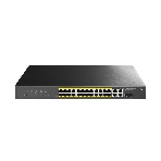 Коммутатор CUDY GS1028EPS2, 24×1 Гбит/с PoE+ + 2×1 Гбит/с + 2×1 Гбит/с SFP (Combo), настраиваемый, фото 1
